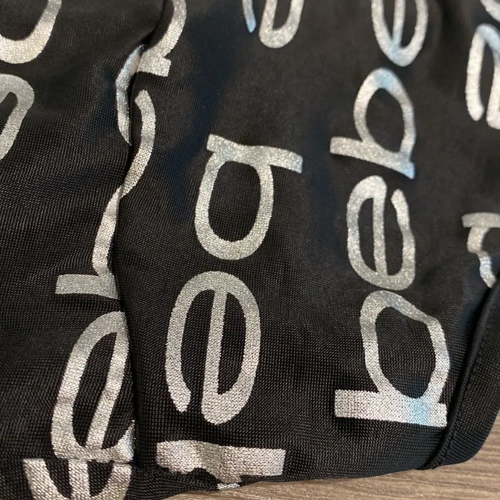 Bebe black and silver lingerie slip size medium - Picture 8 of 12